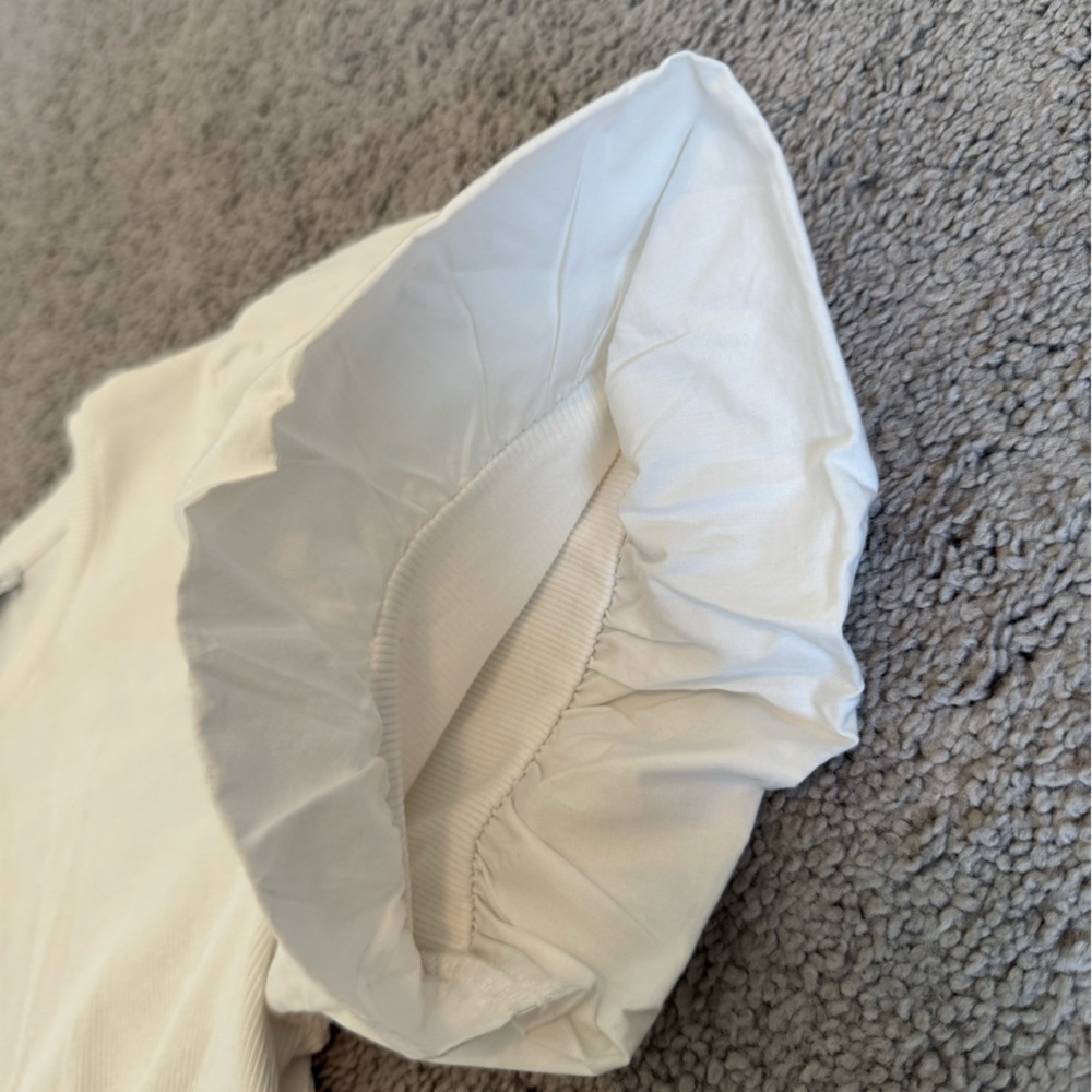 Off-White Ribbed Top - Picture 3 of 7